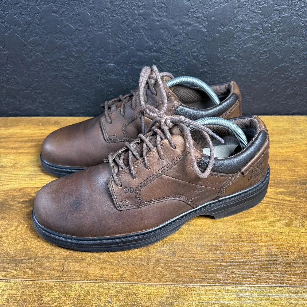 Caterpillar‎ Conclude SD P711721 Brown Leather Oxford Work Shoes Mens 8